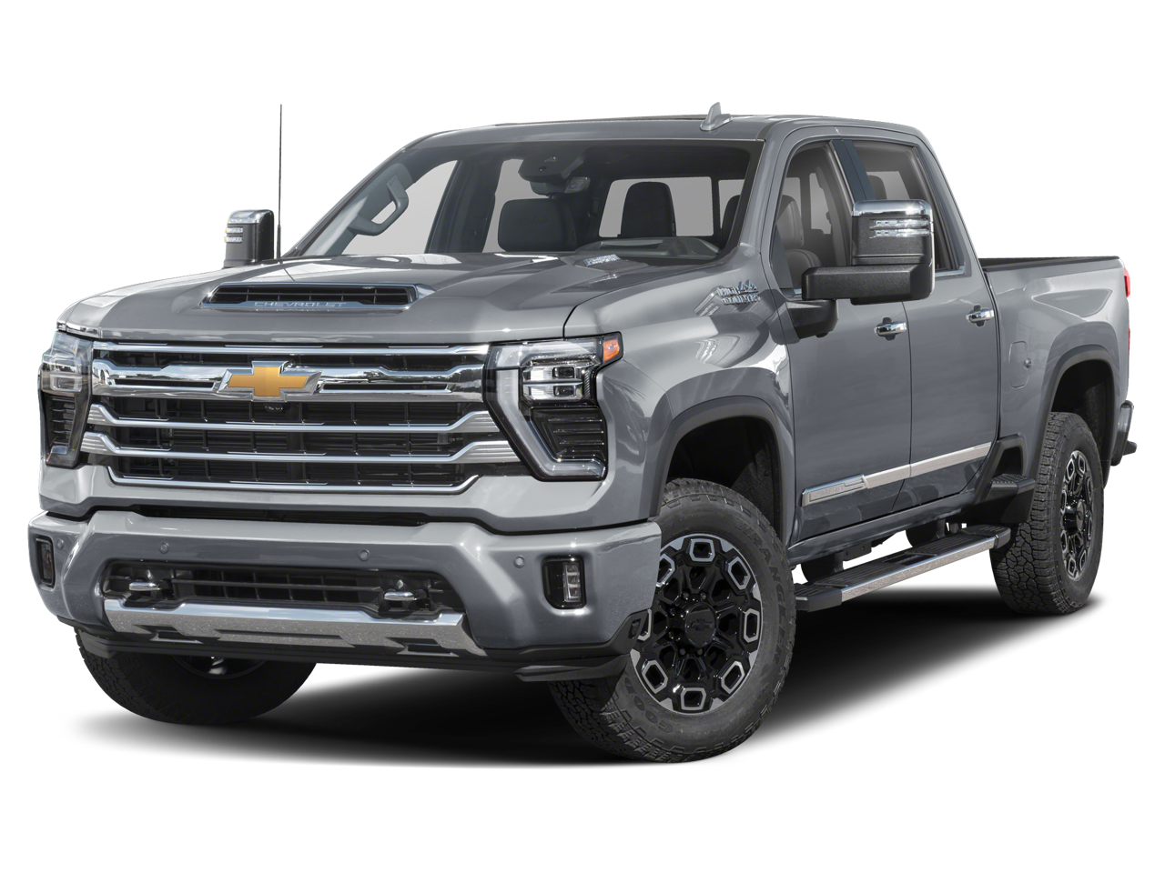 2025 Chevrolet Silverado 2500 HD High Country in Black — front three-quarter view