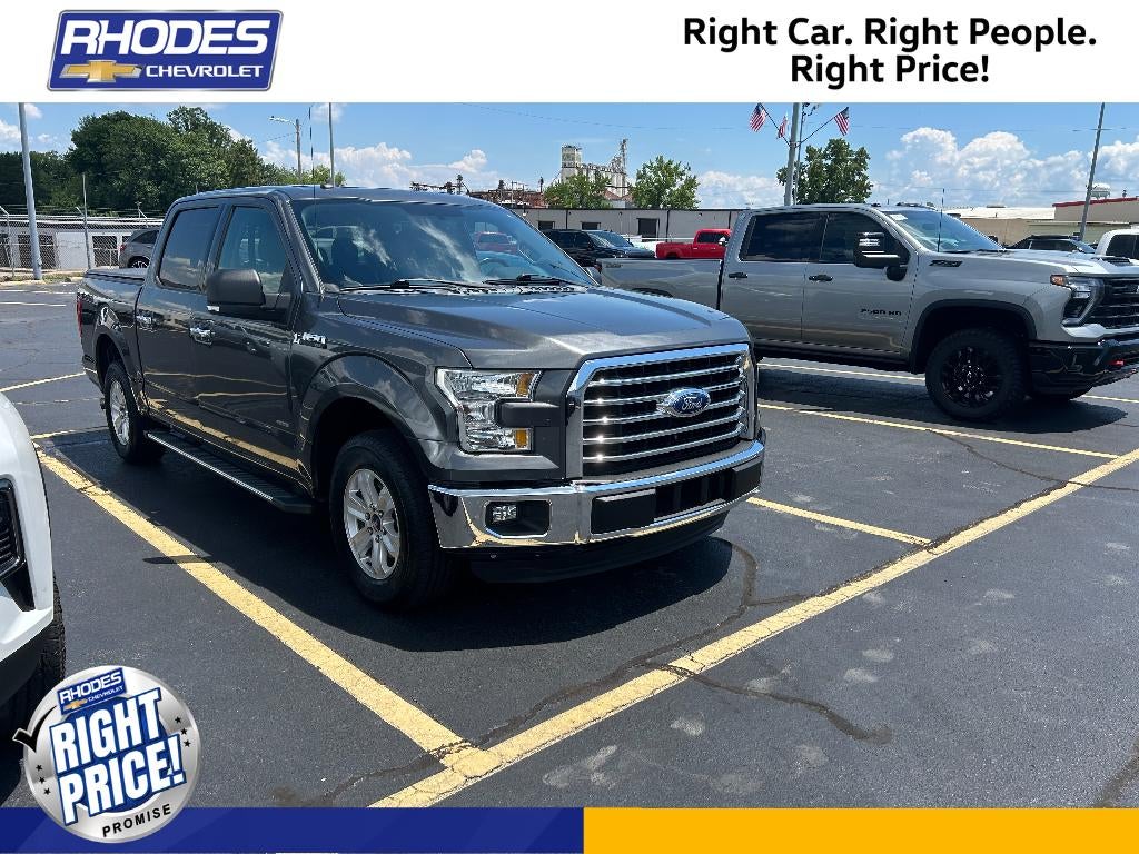 2017 Ford F-150 XLT in Gray — front three-quarter view