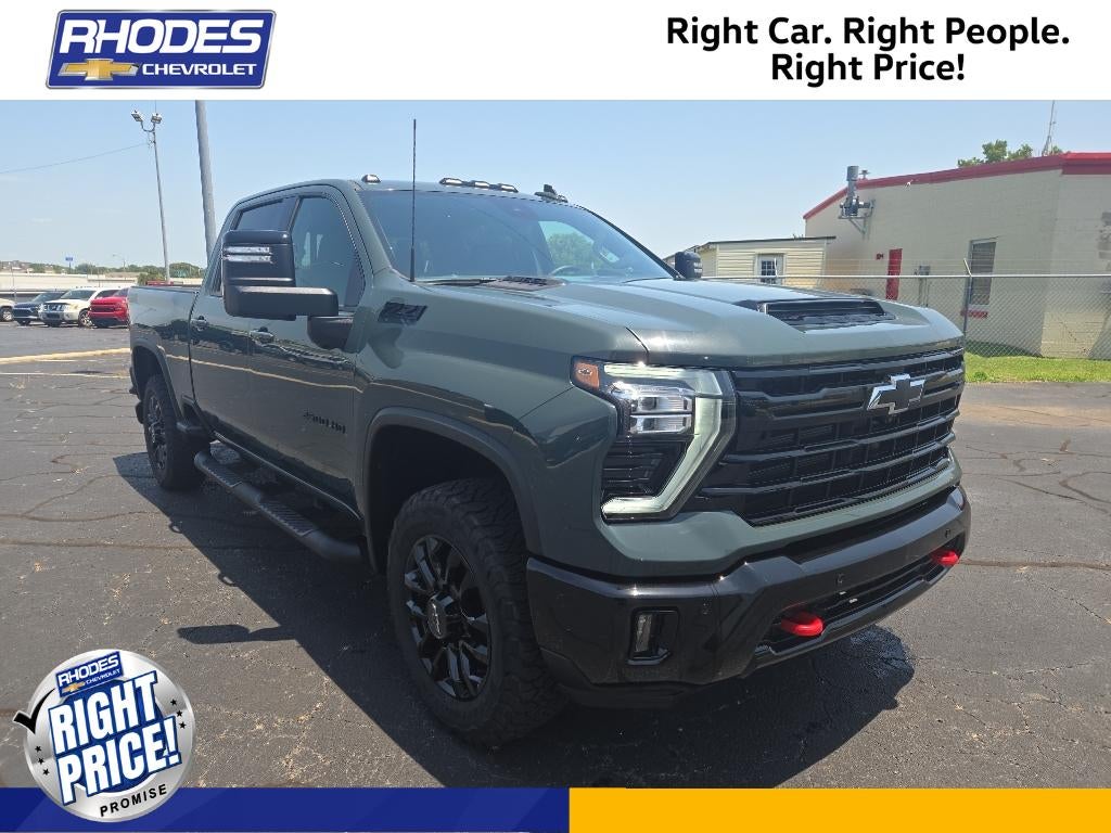 2025 Chevrolet Silverado 2500 HD LTZ in Cypress Gray — front three-quarter view