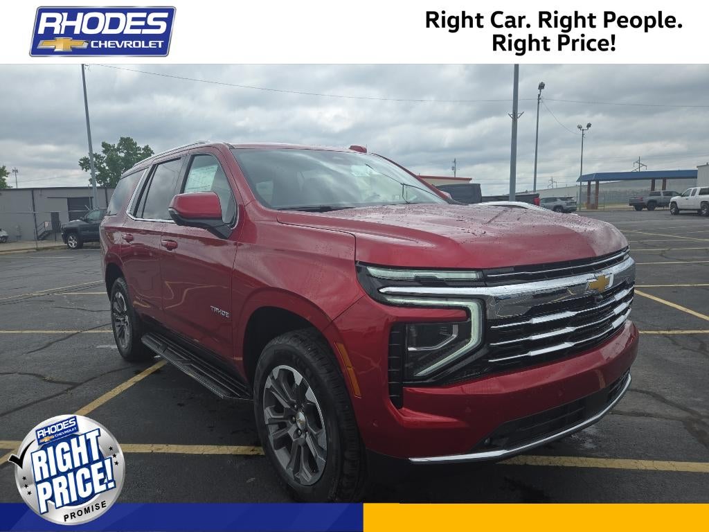 2026 Chevrolet Tahoe LT in Radiant Red Tintcoat — front three-quarter view