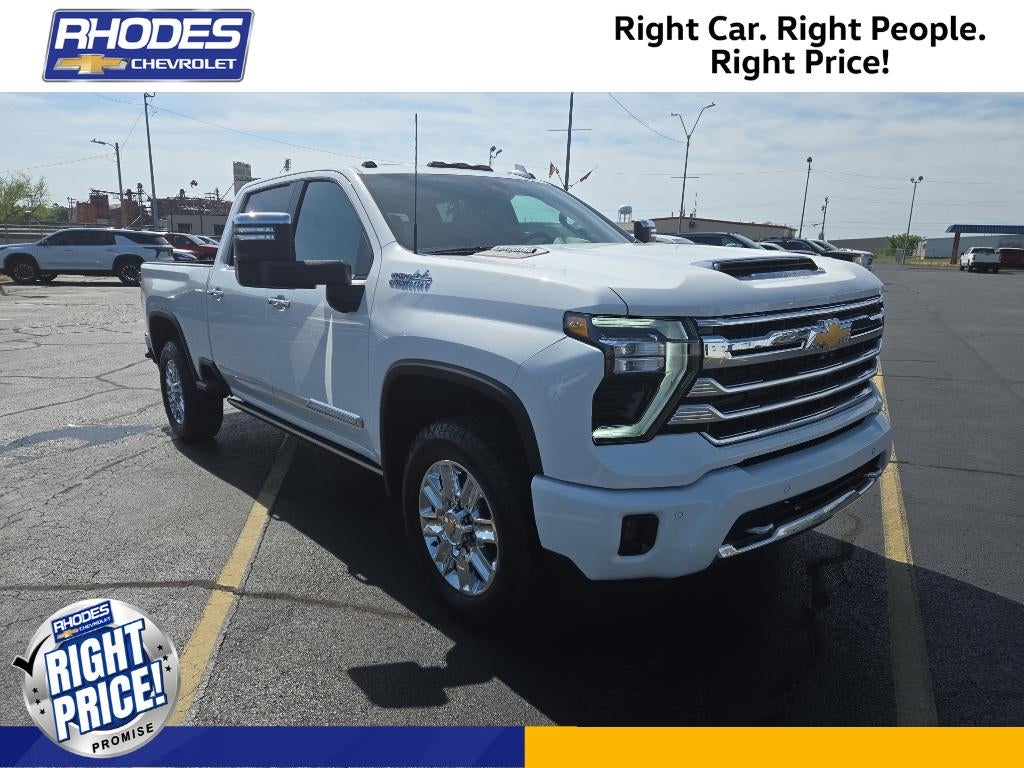 2024 Chevrolet Silverado 2500 HD High Country in Summit White — front three-quarter view