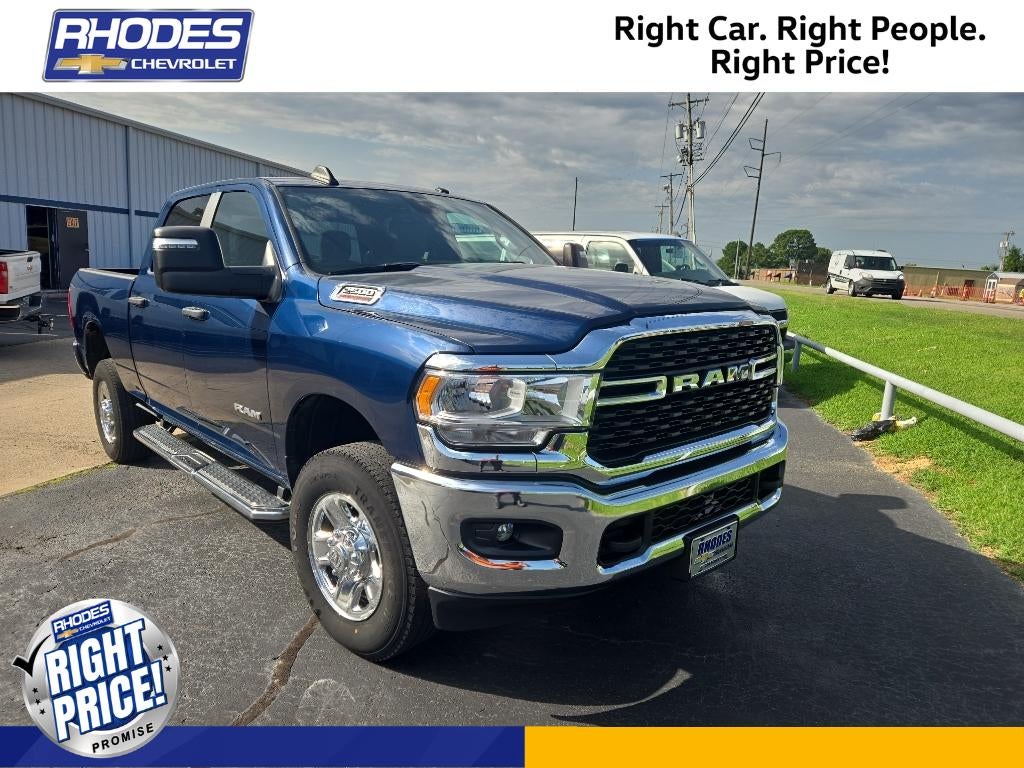 2024 RAM 2500 Big Horn Crew Cab 4x4 6'4" Box in Blue — front three-quarter view