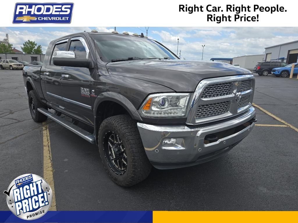 2018 RAM 2500 Laramie Mega Cab 4x4 6'4" Box in Gray — front three-quarter view