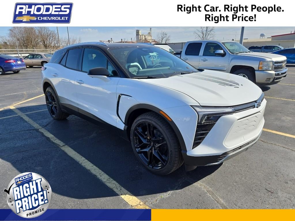 2026 Chevrolet Blazer EV LT in Summit White — front three-quarter view